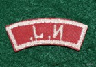Vintage Boy Scout Red   White State Strip - New Jersey - Free Shipping