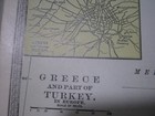 Vtg 1912 Greece And Part Of Turkey Map 10 X 12    Old Antique Original W rr