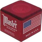 Master Burgundy Pool Cue Q Stick Chalk Doz  Box 12-pack 1 Dozen 12 Ct  Burgandy