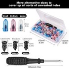 Car Tubeless Vacuum Tyre Puncture Repair Kit Screw Nails Tire Patch Plug 85pcs