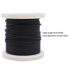 250ft 1 8  Black Cable Railing Kit T316 Stainless Wire Rope Cable 7x7 Strand