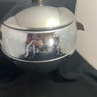 Vintage West Bend Penguin Hot And Cold Server Ice Bucket Mid-century Chrome