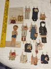 Huge Vintage Magazine Paper Doll Lot 1940-50s  Dozen  Characters Clothes Amazing