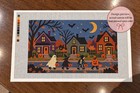 Lurking On Halloween Night Needlepoint Canvas 13 Mesh 9 5x5 8