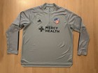 Adidas Fc Cincinnati Training Top Mens 2xl Gray Mercy Health 1 4 Zip Mls