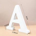 6 Inch White Wood Letters Unfinished Wooden Letters For Wall Decor Decorative St