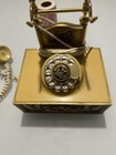 Deco-tel Rotary Dial Corded Vintage Ornate Gold Collectible Telephone