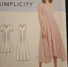 Simplicity 9134 Dress W Pleats Hem Sleeve Options  16-24   Sewing Pattern Fship 