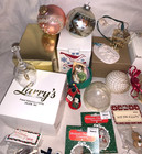 Great Lot  Vintage  Christmas  Ornaments  Christmas House Boxes   