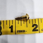 Vintage Nos  Solid Brass Wood Screws With Slotted Round Head 1 2  X  8 - 12pk
