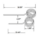 Double Rake Tooth 16 5  Tine X 15 43  Tine X 1 65  Coil X 4 37  Tine Gap Pz-6