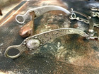 Vintage Signed Garcia Saddlery Nevada Cheek  Sterling Overlay Salinas Bit