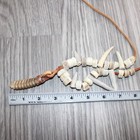Rattlesnake Rattle Plus Antler Beads  Necklace   25567    Mountain Man Necklace