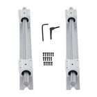 Sbr16 400mm 2pcs Fully Supported Linear Rail With 4pcs Sbr16uu Blocks For Cnc
