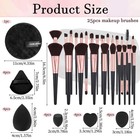 47pcs Makeup Brush Set Multi-functional Cosmetic Tool Professional Makeup Bru   