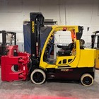 2022 Hyster S120ftprs 12000lb Used Lp Forklift Triple Mast Roll Clamp 4252 Hrs