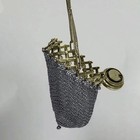2x Retro Silver Handmade 1920 s English Coin Purse Antique French Gate Top Purse