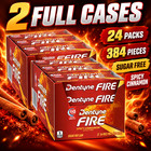 Dentyne Fire Spicy Cinnamon Gum 24 Packs 384 Pieces Sugar Free 2 Cases Bulk