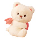 Angel Bear Plush Doll Short Plush Fabric Cuddly Bear Plush Toy Home Decoration