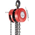 Manual Chain Hoist  6600 Lbs 3 Ton Capacity Lifting Chain Block  10ft 3m