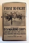 Zippo Windproof U s  Marine Corp  Lighter  First To Fight  97253  New In Box