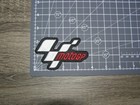 Moto Gp Racing White black red Embroidered Iron On Patch 3 75  X 2 25 
