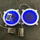 2pcs White Cornhole Led Ring Night Lights Corn Hole Bean Bag Toss Board Lighting