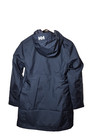 Helly Hansen Jacket Womens Medium Navy Long Belfast Hooded Full Zip New