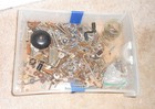 Large Lot Of Vintage   Antique Telephone Parts Bolts Screws Bases Candlestick