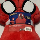 New Marvel Spider-man Super Soft Hooded Blanket 30in    50in 100  Polyester
