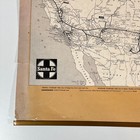Vintage Santa Fe Railroad System Map Atsf Route Network Usa Southwest Midwest