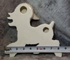 Vintage Lamb Wall Plaque Nursery Rhyme Decor 8  Ceramic Sheep Baby Pink Bow