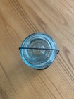 Antique Old Rare Original Clark   s Peerless Green Blue Glass Canning Jar Usa
