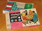 Sealed 1968 Milton Bradley Strategy Poker Game Vinyl Layout Mat Chips Card Deck