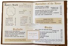 Vintage 1973 Squire s Hearth Menu Airport Ramada Inn Hotel Restaurant