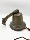 Vintage Brass Ship Bell Wall Mounted Marine Boat School Bell Nautical Decor