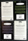 Darice Embossing Folder 3 Piece Set Border Bee Theme  Doily Or Vertical Leaves