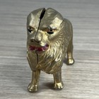 Authentic 1910   s A C Williams Cast Iron    standing Lion    Still Bank Coin Antique