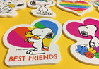 Valentine s Day Peanuts Snoopy   Woodstock  8 Self Adhesive Foam Shapes Stickers