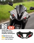 Kt Full Led Headlight Assembly For Yamaha R6 2008-2016 Adjustable Demoneye Color