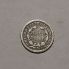 1855 Seated Liberty Half Dime 5c Cents Coin Silver