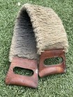 Vintage Sheepskin Horse Cinch Strap 18    Leather Ends - Made In Italy West Saddle