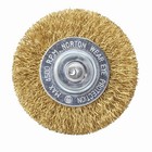 Norton Clipper 3 In  Coarse Crimped Wire Wheel Brass 4500 Rpm 1 Pc