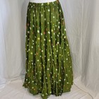 Tribal Belly Dance 10 Yard Cotton Jaipur Print Green Skirt