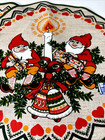 Vintage Scandinavian 3 Placemats Christmas Danish Inka Print 70s Nordic Textile