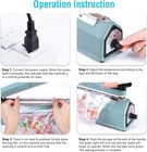 Impulse Sealer 8 Inch  Manual Heat Sealer Machine For Plastic Bags W repair Kit