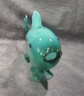 Vtg Handblown Alta Glass Fish With Original Sticker - Uv Reactive 