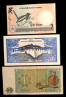 Bangladesh--bhutan--burma Lot Of 3 Cu World Currency Banknotes--see Description
