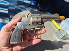 Vtg 1950 s Hubley Trooper Collectable 6 25  Die Cast Cap Gun Toy Pistol Works 