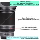 Mebont Decal Skin For Nikon Z 28-400mm F4-8 Vr Lens Sticker Vinyl Wrap Film Coat